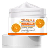 Vitamin C Face Cream, Vitamin C Cream with Hyaluronic Acid & Vitamin E, Anti Aging Vit C Serum Day & Night Face Cream for Women and Men, Boost Skin Collagen, Brighten Hydrate and Plump Skin
