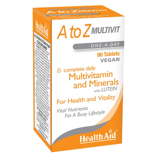 HealthAid A to Z Multivit - 90 Vegan Tablets, Pack of 1