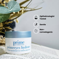 PRIME PROMETICS Prime Prometics PrimeEyes Hydrate Under Eye Cream for Mature Women – Hydrating Eye Cream for Dark Circles and Wrinkle Repair – Soft, Glowing & Healthy Under Eyes