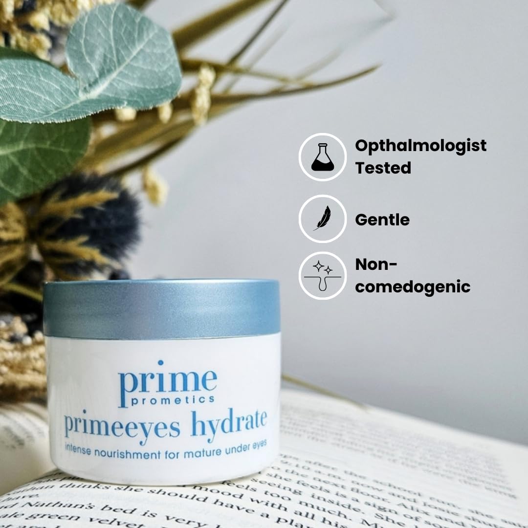 PRIME PROMETICS Prime Prometics PrimeEyes Hydrate Under Eye Cream for Mature Women – Hydrating Eye Cream for Dark Circles and Wrinkle Repair – Soft, Glowing & Healthy Under Eyes