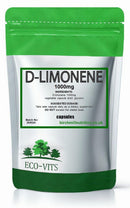 ECO-VITS D-Limonene (1000mg) 120 Capsules, Digestive Health and Comfort, Liver detoxification and Fat Metabolism, Healthy Cholesterol Levels, Overall Wellness, Weight Management