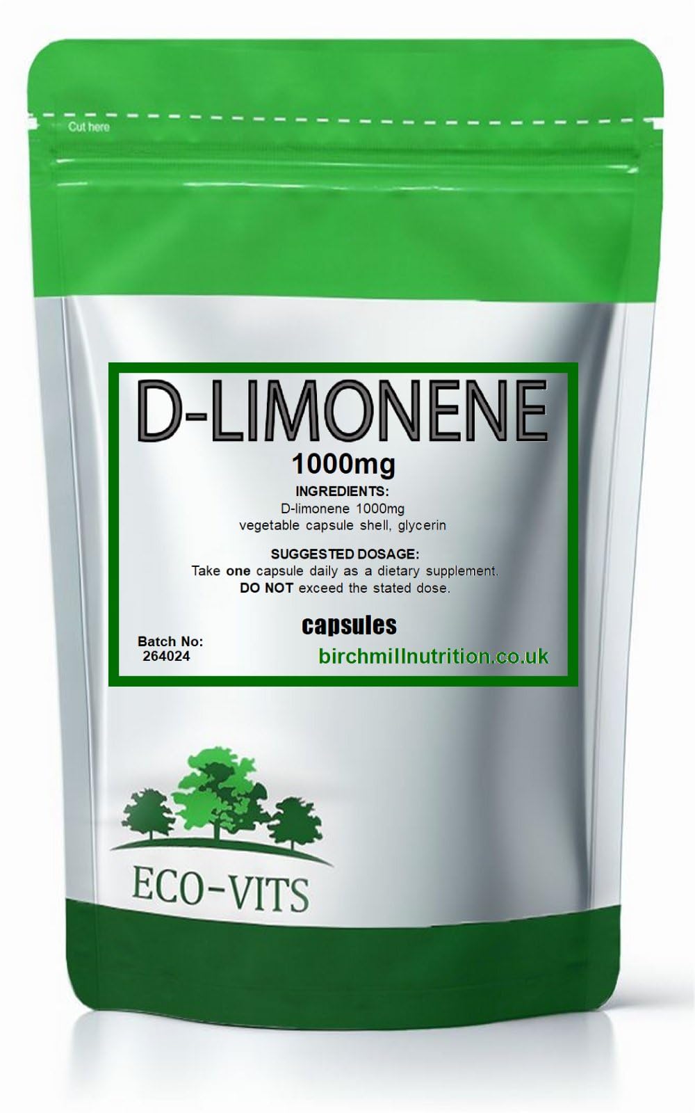 ECO-VITS D-Limonene (1000mg) 120 Capsules, Digestive Health and Comfort, Liver detoxification and Fat Metabolism, Healthy Cholesterol Levels, Overall Wellness, Weight Management