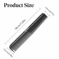 Generic Professional Hair Combs, Aviation Aluminum Metal Cutting Comb Hairdressing Comb, Salon Comb Master Barber Comb for Cutting and Hair Styling, Black