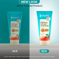 Pilgrim 5% Vitamin C Brightening Ultra Light Gel Sunscreen SPF 60 PA++++ 45ml | UVA/UVB Protection | No White Cast | Fights Tanning, Brightens Skin | Lightweight & Non-Greasy | For All Skin Type