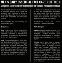 Brickell Men's Products Brickell Men's Daily Essential Face Care Routine II, Purifying Charcoal Face Wash and Daily Essential Face Moisturizer, Natural and Organic, Scented