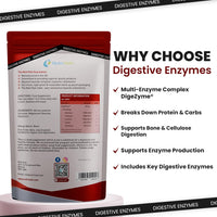 Digestive Enzymes | 120 Tablets | DigeZyme® | Contains Amylase, Lactase, Lipase, Protease & Cellulase | Digestion Support, Gut Health, Bloating & Discomfort Relief | Vegan | UK Made | by NutriVolv