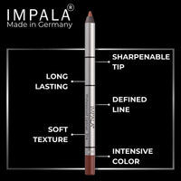 IMPALA | Creamy Waterproof Lip Pencil Cinnamon Color 216 | Permanent Lip Liner | Waterproof Lip Pencil | Long-lasting Lip Liner | Volumizing Effect