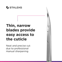 Staleks STALEKS PRO Expert 50 Type 3 Professional Cuticle Scissors - Pack of 1 - Model SE-50/3