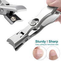 VOGARB Long Handled Toenail Clippers for Thick Nails, Heavy Duty Large Toe Nail Clippers Set for Seniors, Men, Adult, Podiatrist, 5pcs Set