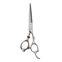 Titan Scissors Titan T3D60 Professional Barber Scissors 6” 440C Japanese Steel Hair Cutting Scissors with Stabilizer, Precision Straight Hairdressing Scissors for Men & Women
