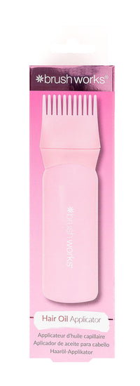 Brushworks Hair Oil Applicator - Easy-Use Comb-Head Hair Serum & Oil Applicator Bottle with Measurement Markings for Even Hair & Scalp Application – Vegan & Cruelty Free