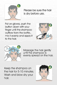 Dexe Black Hair Shampoo 400 ML Instant Hair Darkening Dye for Men Women Black Color - Easy to Use - Lasts 30 Days - Fast Acting Natural Ingredients