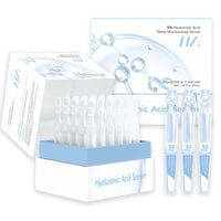 Trendyfave 30Pcs 5% Hyaluronic Acid Serum, Ultra Hydrating Serum, Hyaluronic Acid Seru m for Face, Lightweight Essence for Glass Skin, Pre-Makeup Skincare, Plumping & Anti-Aging, Long-Lasting Hydration