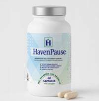 HavenPause Menopause Relief Supplement by Harmony Haven – Multi-Nutrient Natural Hot Flash & Night Sweat Support – Balance for Women – 1 Month Supply - Vegan Friendly