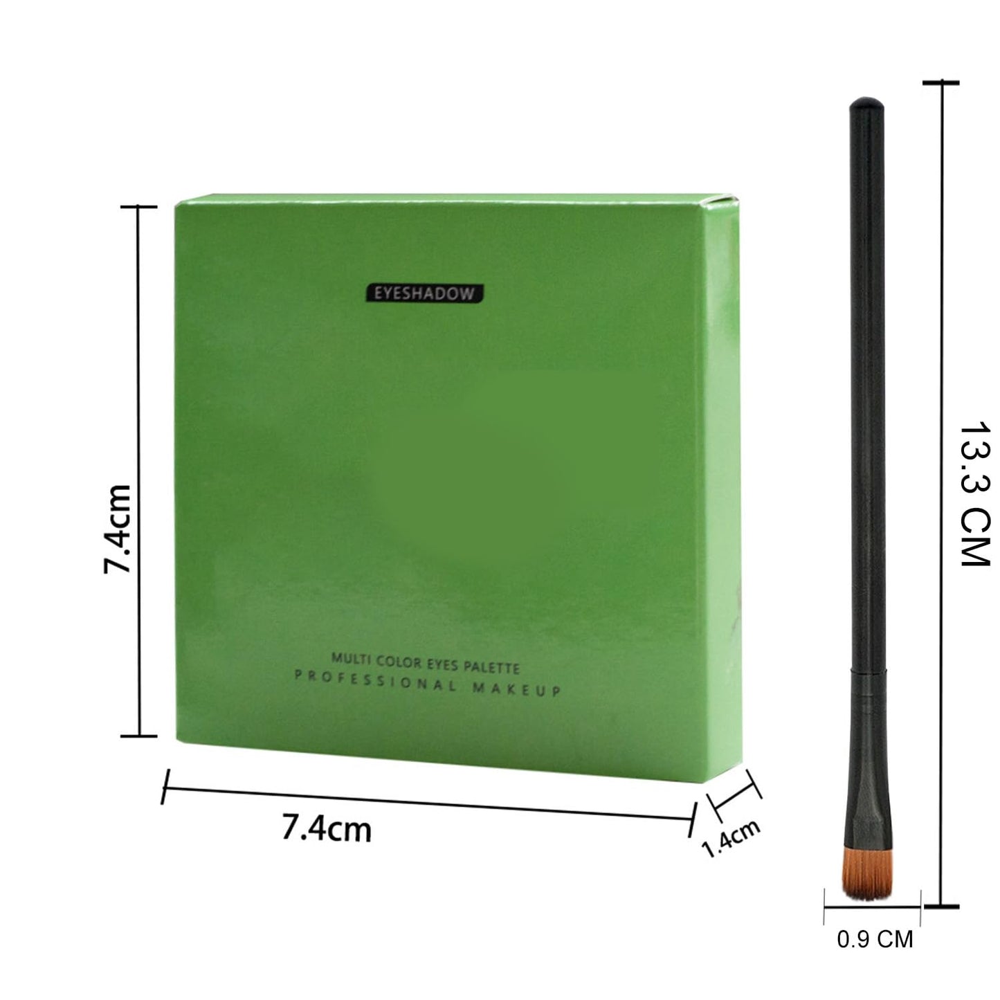 Generic Green Eyeshadow Palette, 9-Color Matte & Glitter Eyeshadow, Easy to Blend, Vibrant Highly Pigmented Eye Makeup Palettes, for Women Stunning Looks Any Occasion