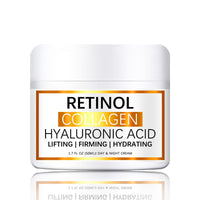 Retinol Face Cream with Hyaluronic Acid & Vitamin E - Collagen Cream - Anti Wrinkle Face Cream - Skin Lightening Cream - Dark Spot Remover - Anti Aging Face Cream - Night Cream for Women