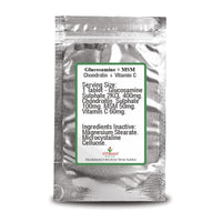 Glucosamine and Chondroitin High Strength - with MSM & Vitamin C - Glucosamine Sulphate Chondroitin Sulphate Complex - 90 Joint Anti inflammatory Tablets - Bone Care & Pain Relief Remedy