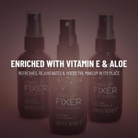 Swiss Beauty Long lasting Misty Finish Professional Makeup Fixer Spray for Face makeup | With Aloe Vera and Vitamin- E | Light weight, quick dry makeup Setting Spray 70ml