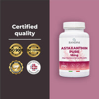 BANDINI Bandini® Pure Astaxanthin 18 mg | 270 High Strength Capsules | 9 months supply | Powerful antioxidant from Haematococcus Pluvialis algae | Astaxantine Supplement, Magnesium stearate & GMO-free | Vegan
