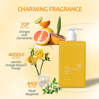 ISBEAUSOLS Turmeric Vitamin C Body Lotion UK - Fragrance Body Skin Care - Brightening Moisturiser for Dull Skin - Organic Night Repair Cream with Fast Absorption - Non-Greasy Summer Glow Lotion for Women 300 G