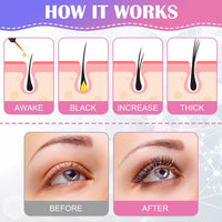 LOPHE Eyelash Growth Serum, Eyelash Eyebrow Enhancer Serum for Thicker, Stronger, Fuller and Longer Looking Lashes and Brows, Cruelty Free Lash Serum for Rapid Eye Lash Growth, 5 ml, Gift for Women
