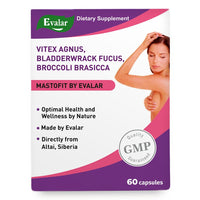 Evalar Vitex Chaste Tree Bladderwrack Fucus Extract Mastofit Herb 100 Tab
