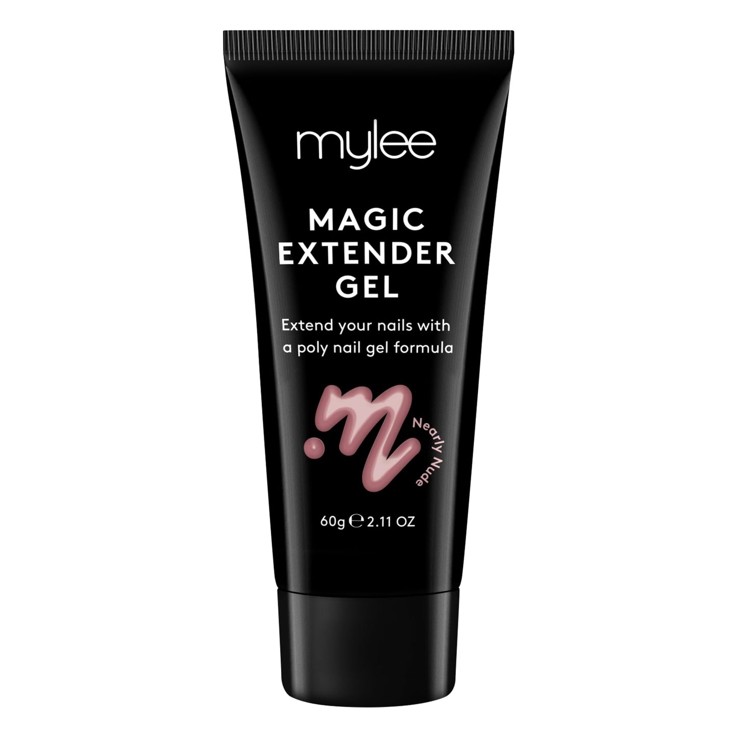 MYLEE Mylee Magic Extender Gel [Nearly Nude] – Long Lasting Wear, Natural Look, Nail Extension Gel, for Beginners & Salon Professionals, Acrylic Nail Thickening Builder Gel, Nail Art - 60 Gram Tube