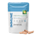 NATURE SQUARED Immune [blend]: Premium Immune System Booster - 60 High Strength 8-in-1 Complex - Loaded with Vitamin C, D, Zinc, Elderberry, Acerola Cherry, Olive Leaf, Black Pepper & MCT - Made in UK
