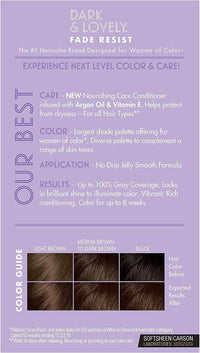 Generic Dark and Lovely Fade Resist Permanent Hair Colour Hair Dye Up To 100 Percent Gray Coverage Brilliant Shine (Brown Sugar 386)
