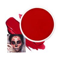 LYNTYAOU Red Body Face Paint, Professional Matte Oil Based Painting, Washable Safe Colors Non-toxic, Highly Pigmented Make up Palettes, Gift for Adults Halloween Christmas Carnival