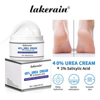 NLFOX 40% Urea Cream - 100g Cracked Heel Repair Cream For Elbows Knees Feet And Hand - Smooth Moisturize Urea Foot Cream With Foot And Body Care - Maximum Strength Callus Remover For Dry And Hard Skin