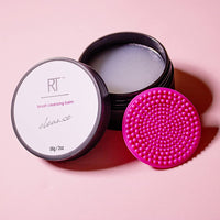 REAL TECHNIQUES Real Techniques Brush Cleansing Balm and Cleaning Mat, Mess-Free Brush Cleaner to Remove Makeup Residue, Easy Swirl & Rinse, Use with Cleansing Gel for Deep Clean, 1 Count