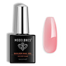 Modelones Nail Builder Gel, Jelly Pink Builder for Nails, Hard Gel Nail Strengthener Extension Rhinestone False Nail Tips Glue Gel in a Bottle 15ML