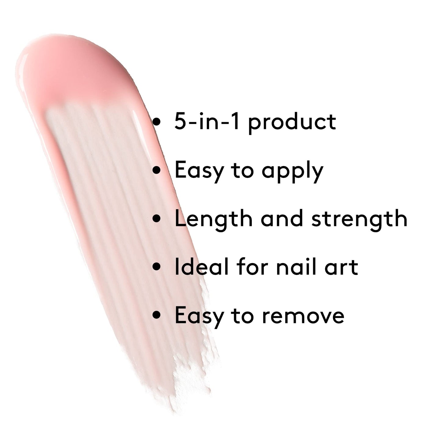 Mylee 5 in 1 Builder Base Strengthening Gel Trio 3x15ml, UV/LED Nail Polish Coat, Hard Strong Nails Tips & Extensions, Nail Art Decoration, Decals & Jewels, Professional Manicure Repair (Just Peachy)