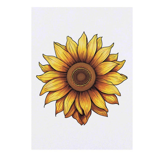 Azeeda 'sunflower' Temporary Tattoo - Water Resistant, Skin-Safe, Non-Toxic Transfer (TO00061507)
