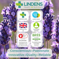 Lindens - Silica 250mg, 100 Capsules - UK Made - Fortified with Biotin & Selenium, Contributes to Healthy Hair, Nails & Skin - Premium Bamboo Extract, Letterbox Friendly