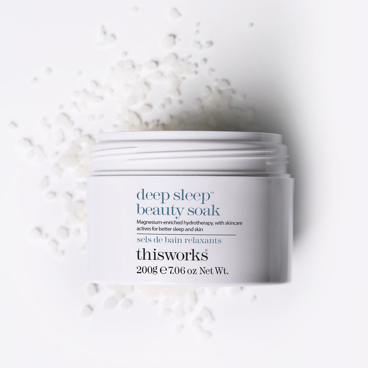 This Works Deep Sleep Bath Soak, 200 g - Luxury Bath Salts Infused with Lavender, Camomile and Vetivert Essential Oils - Relaxing Bath Salt to Unwind Before Sleep