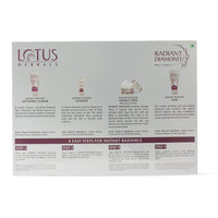 Lotus Herbals Radiant Diamond Facial Kit With Diamond Dust & Cinnamon 170g (Multi Use)