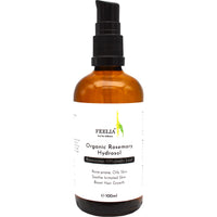 Feelia - Organic Rosemary Hydrosol Water, Steam Distilled, Pure & Natural Toner, Acne-Prone Oily Skin, Soothe Irritated Skin, Boost Hair Growth (Rosemary)