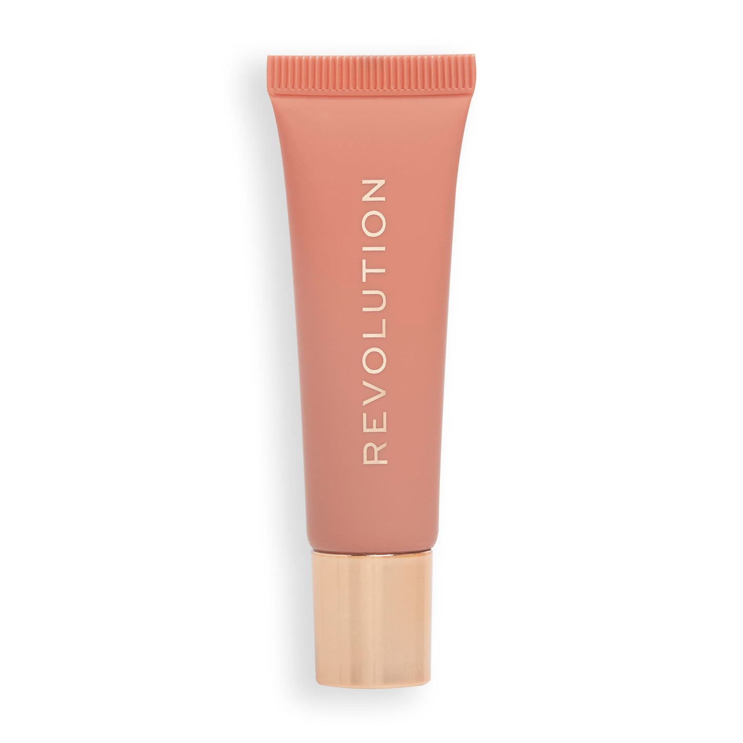 Revolution Beauty London Makeup Revolution, Juicy Peptide Lip Balm, Hydrating Lip Balm with Sheer Colour, Infused with Vitamin E & Peptides, Nude Peach, 8ml