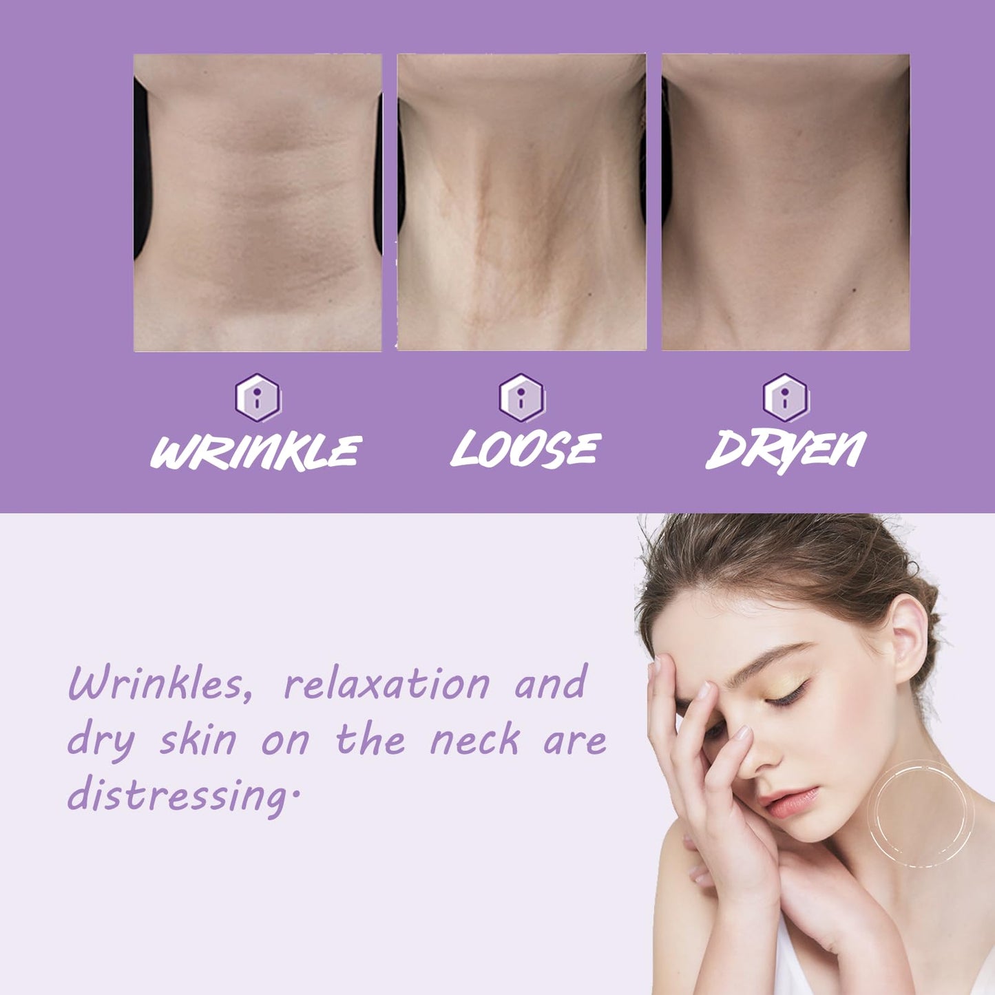 Neck Creams for Firming Roller - Collagen Neck Cream - Retion Neck Firming Cream - Anti Aging and Anti Wrinkle Neck Cream - Rich in Vitamin C+E and Hyaluronic Acid - Neck Moisturizer