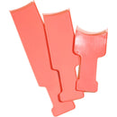Aswewamt 3Pcs Highlighting Board Hair Dye Tools, Balayage Highlighting Paddle Teeth Surfaces Widen Foiling Board Hair Dye Paddle Dye Foil Coloring Balayage Board Set for Hair Bleach, Pink