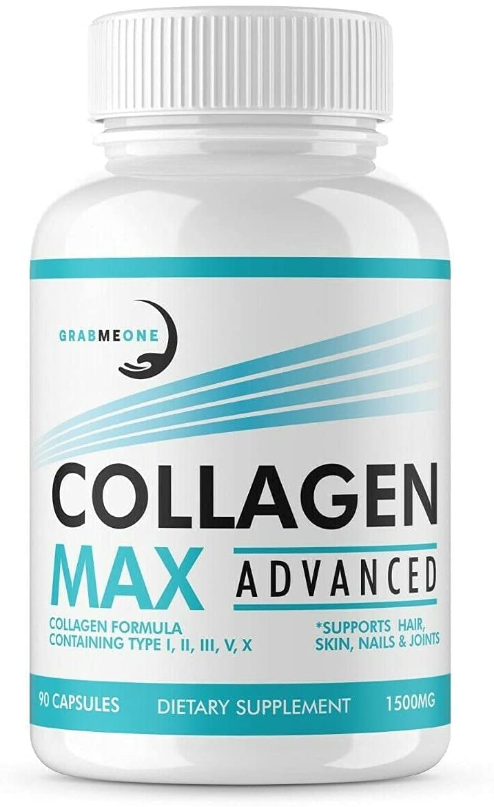 Premium Marine Collagen Supplements for Women, Ultra Potent Marine Collagen Capsules with Hyaluronic Acid and 1500mg Collagen Peptides per Serving to Support Joints, Hair, Skin, Nails & Bones