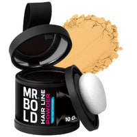 Mr.Bold Hairline Powder Medium Blonde 10g Instant Root Touch Up & Grey Coverage, Natural Hairline Concealer for Thinning Areas, Sweat Resistant & Windproof, Root Cover up for Women & Men