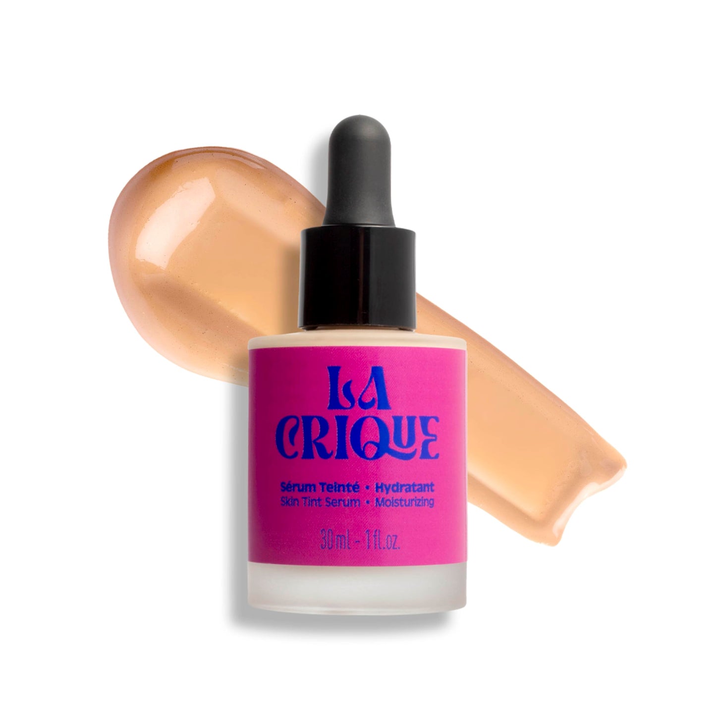 LA CRIQUE La Crique - Tinted Moisturiser Serum - Hydrating Face Serum with Hyaluronic Acid - Skin Tint - Lightweight Foundation for Skin Glow - 99% Natural Ingredients - Vegan Makeup & Skincare – 30ml - 01 Fair