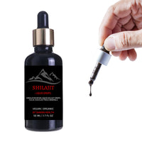 SH SHAKRA HEALTH Himalayan Shilajit Liquid Drops 50ml Potent & Pure with Dropper. Organic, Vegan Fulvic Acid & Natural Trace Mineral Complex for Stamina & Chronic Fatigue