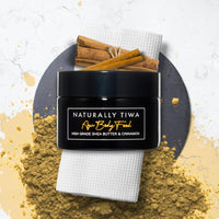 Naturally Tribal Skincare AGU Body Food 250ml Natural Moisturiser, Intensely Hydrating + Eczema + Psoriasis Relief + Shea Butter, Cinnamon and Nutmeg. Chemotherapy Skincare + Vegan + Cruelty Free