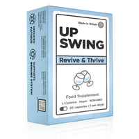 Upswing Vitamin C B12, L-Cysteine HCL Provides Glutathione, Vitamins B1, B2, B3, B6, B12, Folic Acid Biotin, Post-Social Recovery, Healthier Morning, Food Supplement Vegan Capsules-30 Starter Pack