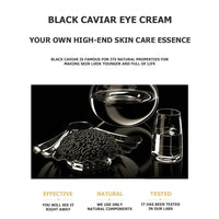 JOMTAM Caviar Black Gold Moisturizing Eye Cream Skin Rejuvenation Dark Circles Smoothing Wrinkles 60g
