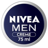 NIVEA MEN NIVEA Men Creme (75ml), Intensive Everyday Moisturising Cream for Whole Body, Fast-Absorbing Face, Body and Hand Cream, with Vitamin E and Aloe Vera Formula